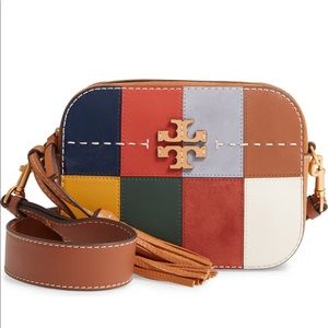 Tory Burch McGraw Patchwork Leather Camera Bag